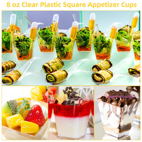 Zubebe wedding catering cups elevate presentation with clear design