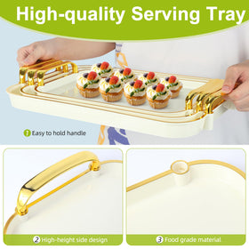 Zufudo stackable trays showing nesting feature for compact storage.