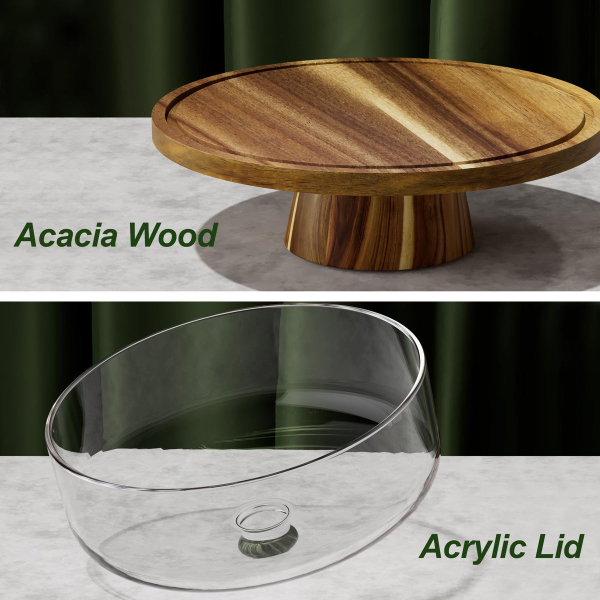 ZUJJAFY 12-inch diameter stand fits cakes up to 4 inches tall.