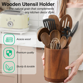 ZUJJAFY Utensil Holder countertop-organization reduces clutter during cooking
