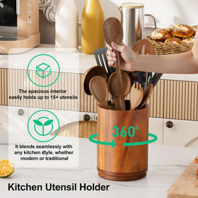 ZUJJAFY Utensil Holder gift-ready design suits housewarmings and weddings
