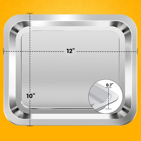Closeup of food-grade stainless steel surface on ZuKaYeHome grill pan.