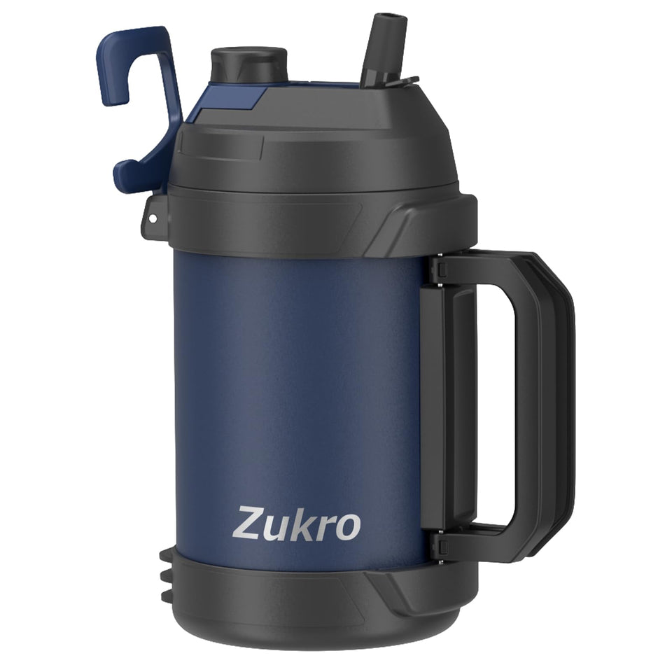 Zukro 1 gallon insulated jug keeps drinks cold outdoors