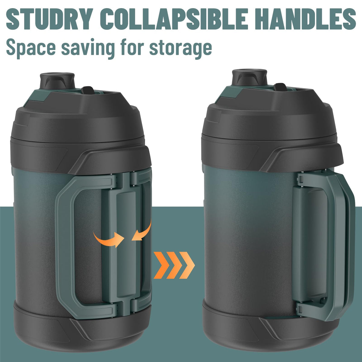 Zukro collapsible handle eases carrying during travel.