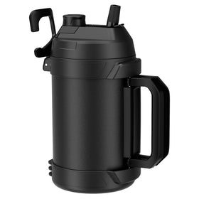 Zukro 1 gallon water jug front view, rugged steel for all-day hydration.