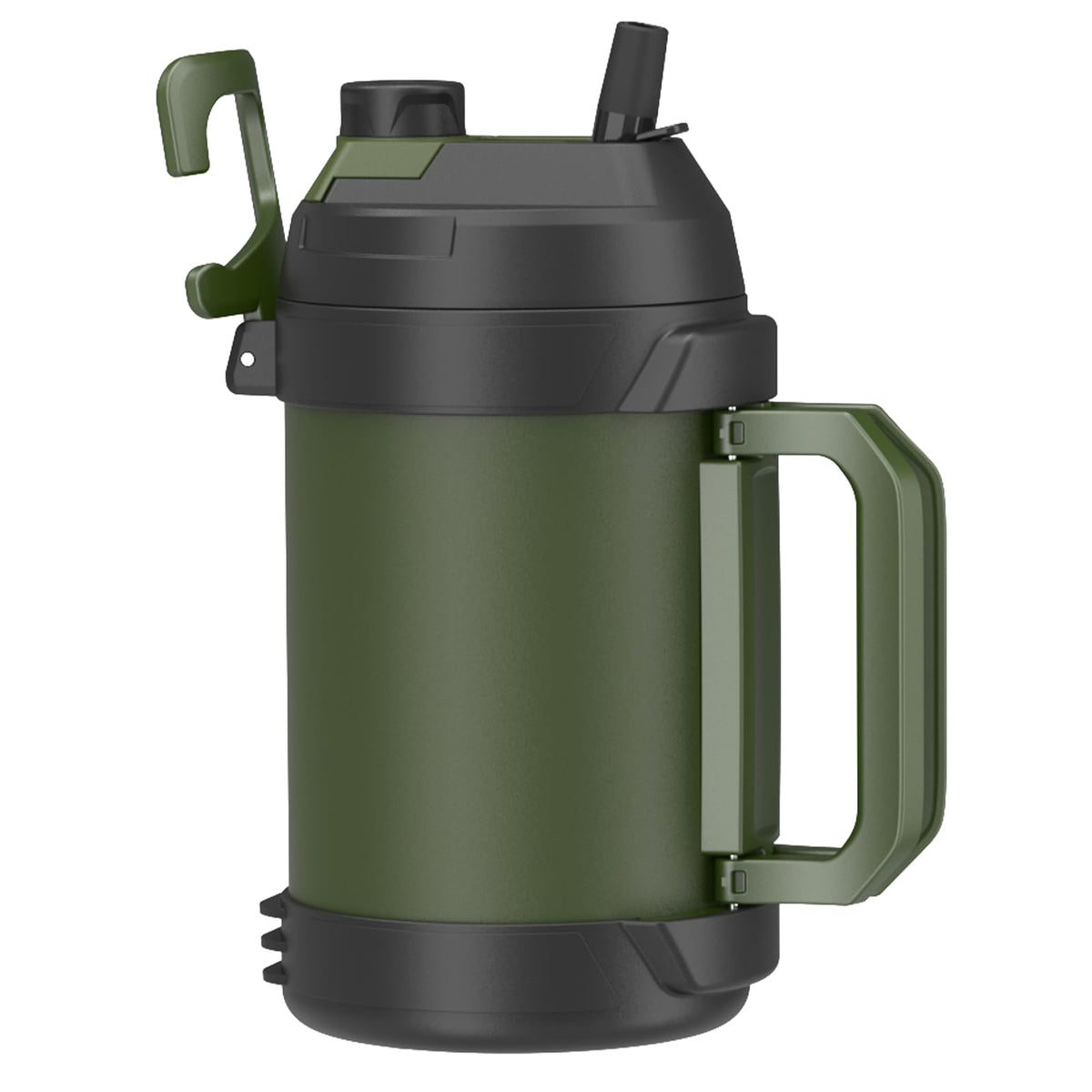 Zukro 1-gallon green water jug exterior in stainless steel finish