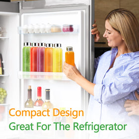 Zukro 3-pack glass bottles for bulk juicing and storage.