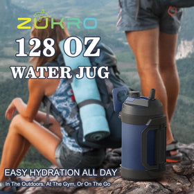 Zukro outdoor gallon jug suited for long gym days or road trips.