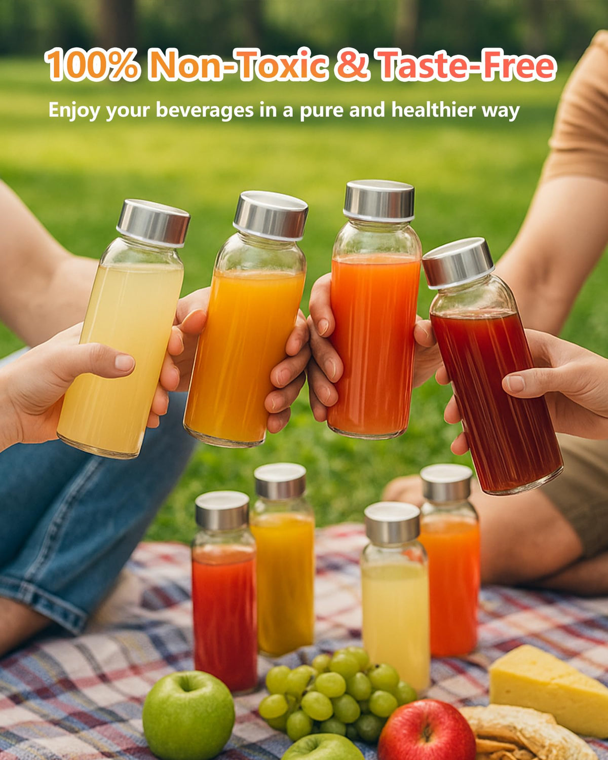 Zukro reusable glass bottle supports a greener lifestyle