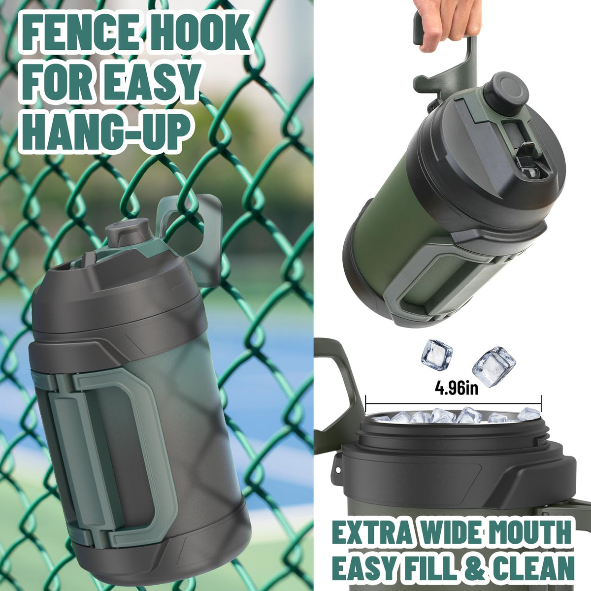 Zukro leakproof cap with built-in straw nozzle