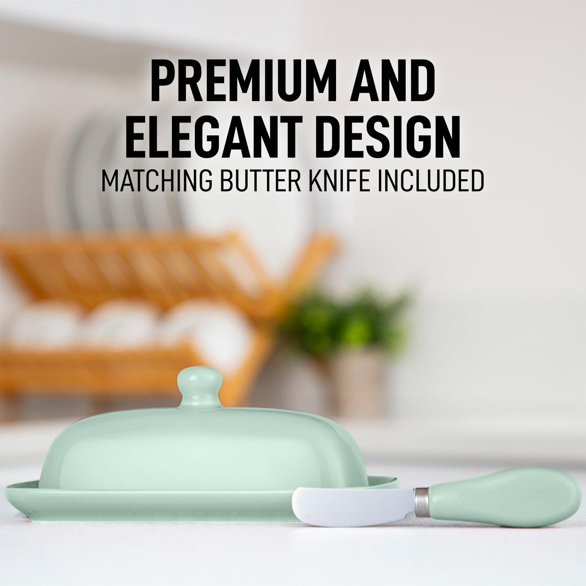 Dishwasher-safe Zulay butter dish for quick and easy cleanup