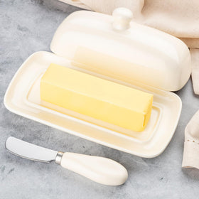 Zulay butter dish gift-ready for brunch hosts and family gatherings.