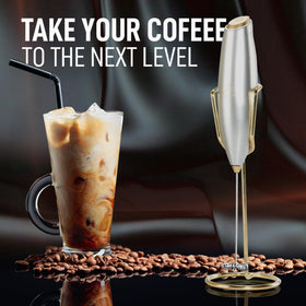 Zulay Executive foamer creates foam perfect for lattes or hot chocolate.