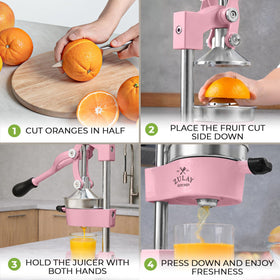 Zulay Kitchen 5-inch citrus bowl handles small to large fruits with ease.