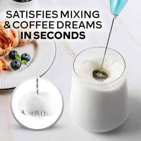 Zulay Kitchen Borealis froths café-quality coffee foam quickly for cappuccinos.