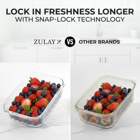 Zulay Kitchen borosilicate glass withstands high heat safely.