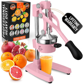 Zulay Kitchen cast-iron juicer base for stable, high-pressure pressing.