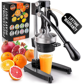 Zulay Kitchen cast iron juicer bowl — generous 5-inch surface for lemons, limes, and oranges.