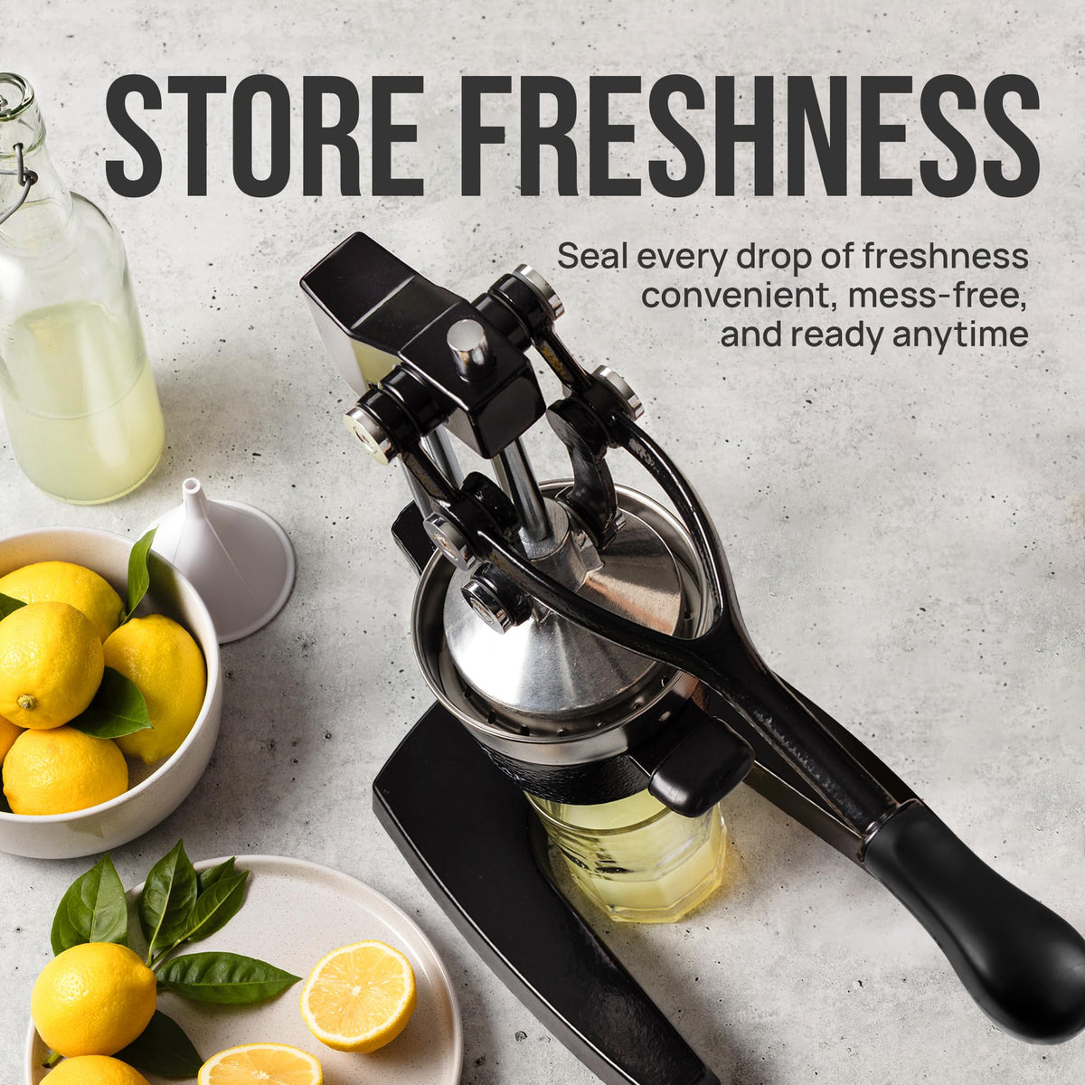 Zulay Kitchen cast iron juicer color options — gift-worthy in multiple colors to suit décor.