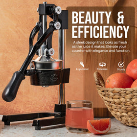 Zulay Kitchen cast iron juicer gift-ready packaging — perfect present for citrus lovers.