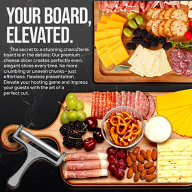 Zulay Kitchen on charcuterie board showing ready-to-serve slices