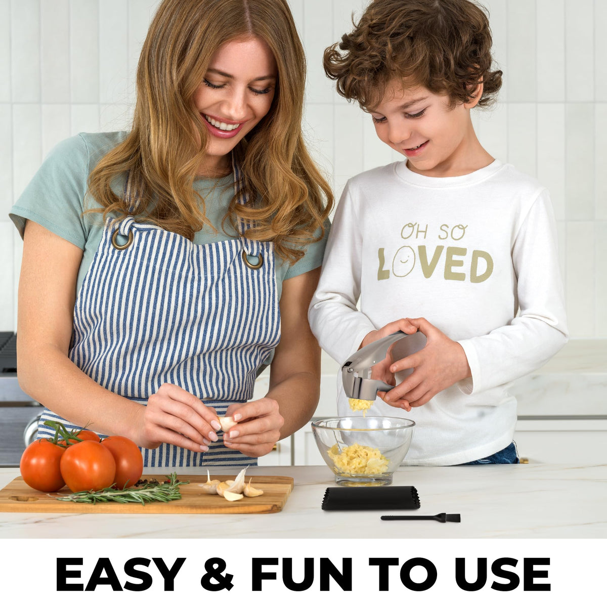 Zulay Kitchen cleaning brush included for thorough residue removal after use