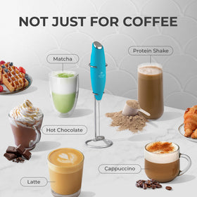 Coffee foam for mochas and cappuccinos with ease.