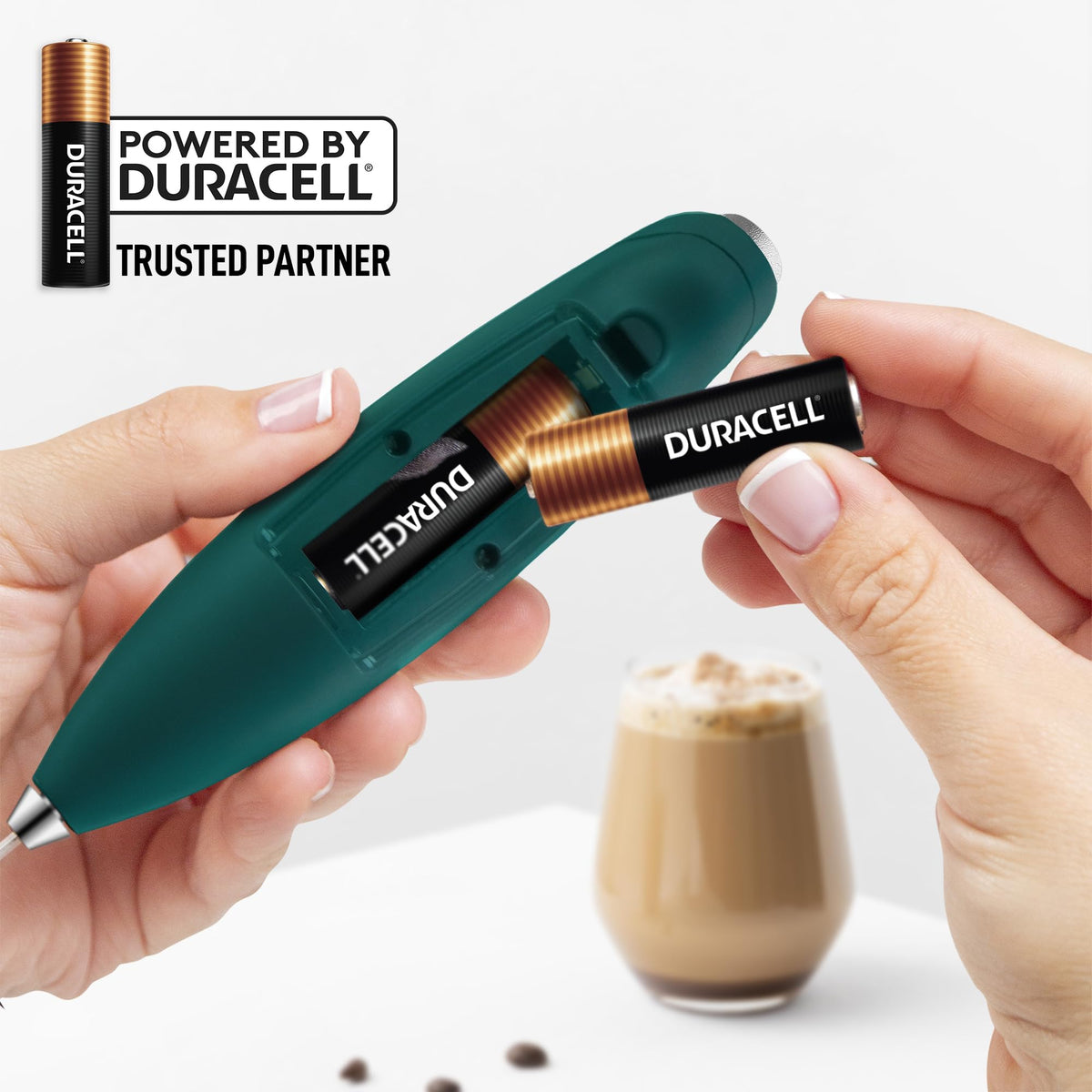 Zulay Kitchen compact handheld design fits small kitchens for quick frothing
