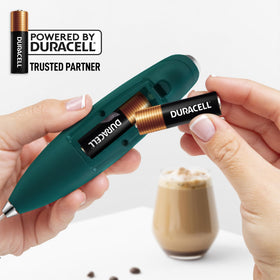Zulay Kitchen compact handheld design fits small kitchens for quick frothing