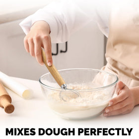 Zulay Kitchen sourdough mixing tool delivering clump free dough.