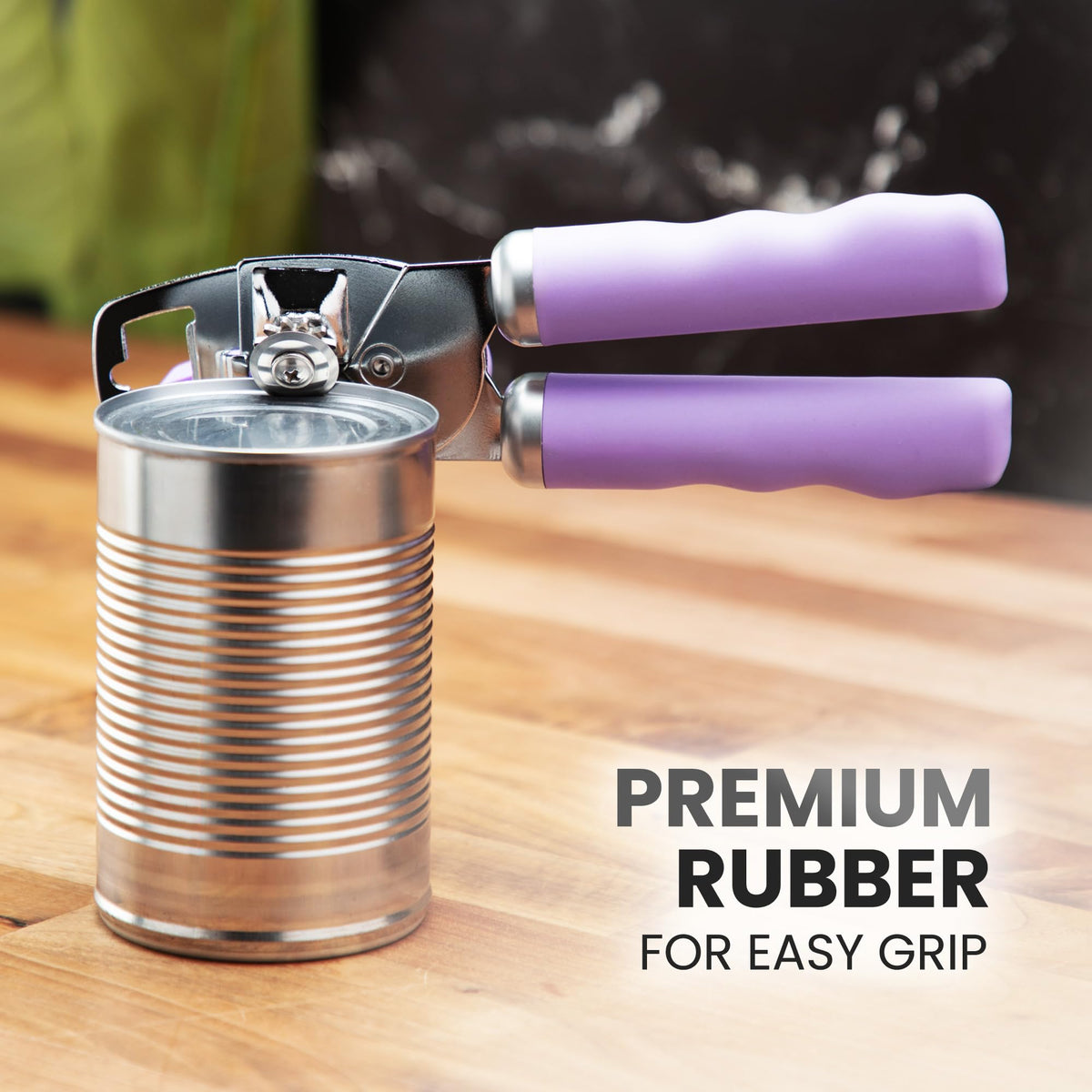 Zulay Kitchen durable opener in use on a busy kitchen counter.