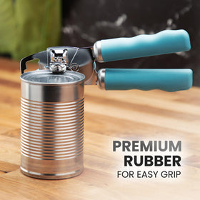 Zulay Kitchen dusty blue can opener shown in a kitchen setup