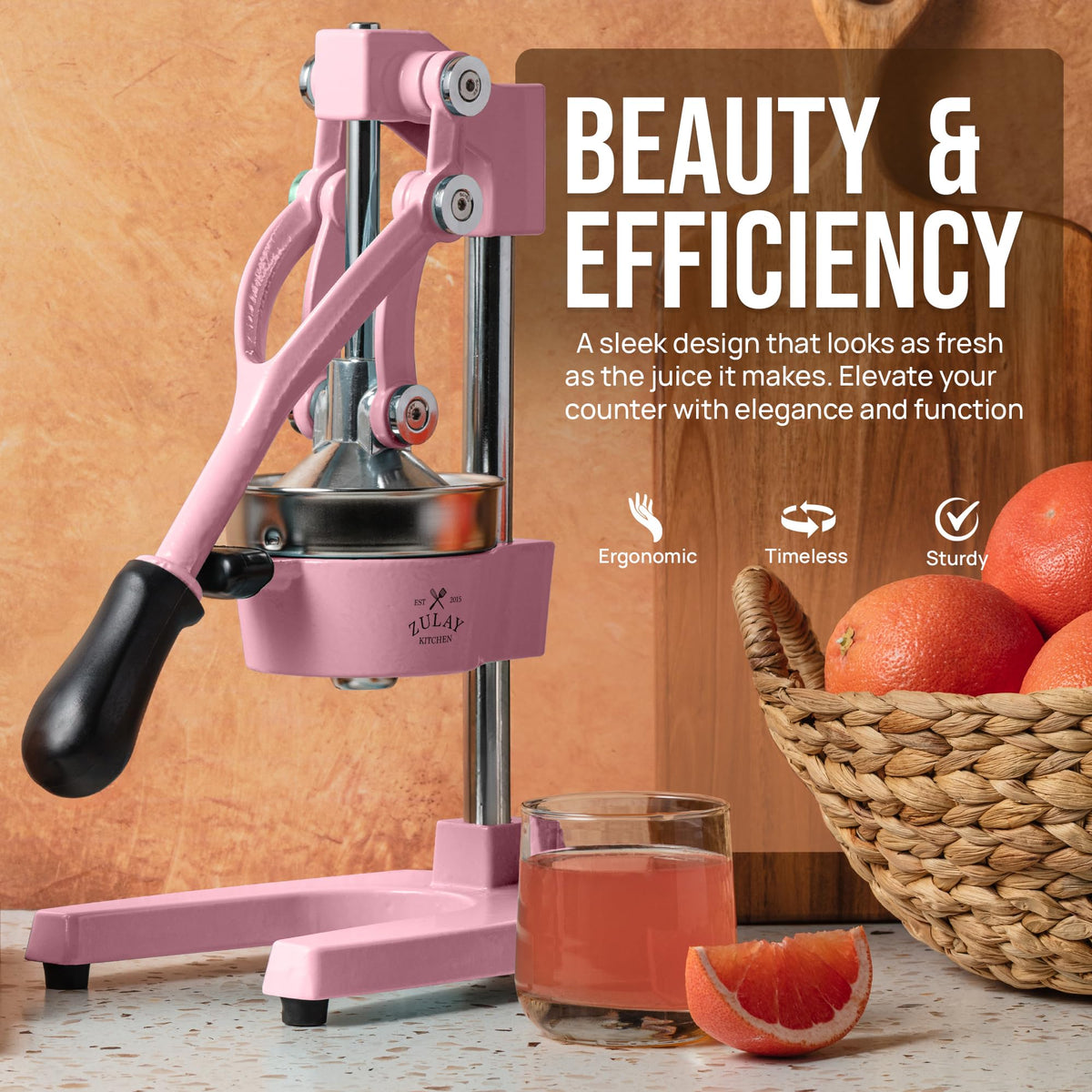 Zulay Kitchen removable stainless parts simplify cleaning after use.