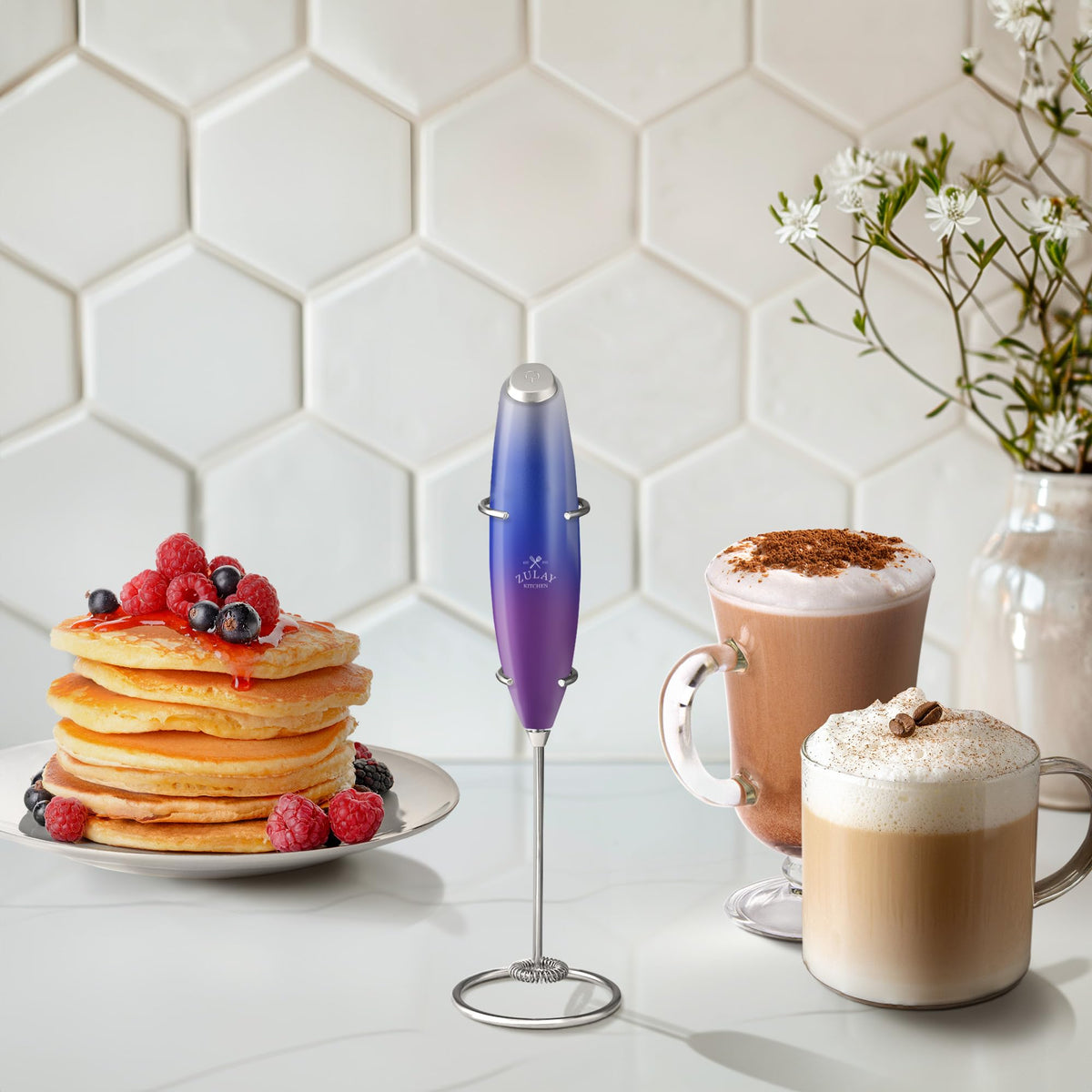 Zulay Kitchen easy-clean stand keeps wand organized on counter