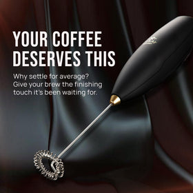 Zulay Kitchen Executive Series Milk Frother enables foam anywhere, anytime.