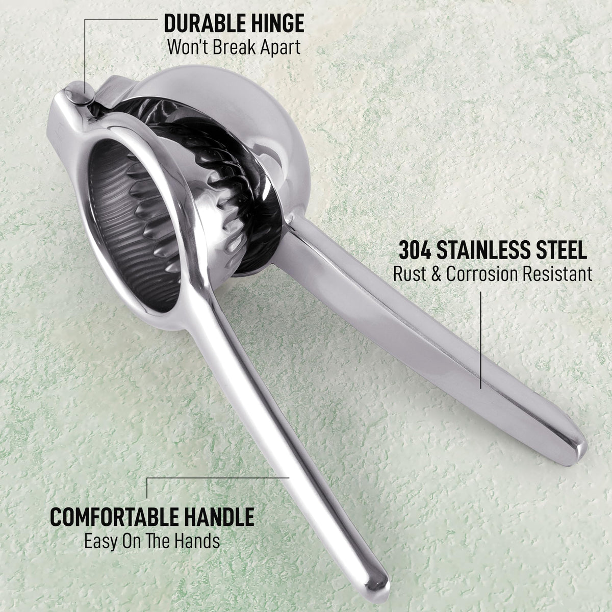Zulay Kitchen ergonomic handle design reduces hand strain