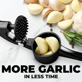 Zulay Kitchen garlic press designed for top-rack dishwasher cleaning