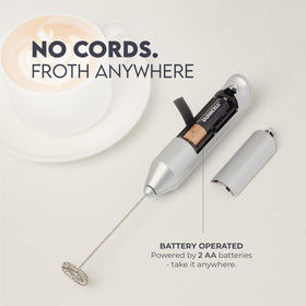 Zulay Kitchen latte becomes café-quality foam with this handheld frother.