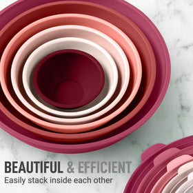 Zulay Kitchen leak-proof bowls with tight lids prevent spills during transport.