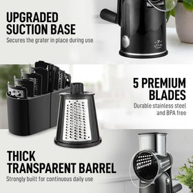 Zulay Kitchen left-right handed design fits both grips.