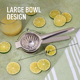 Zulay Kitchen lemon squeezer bowl interior showing seed-free juice collection