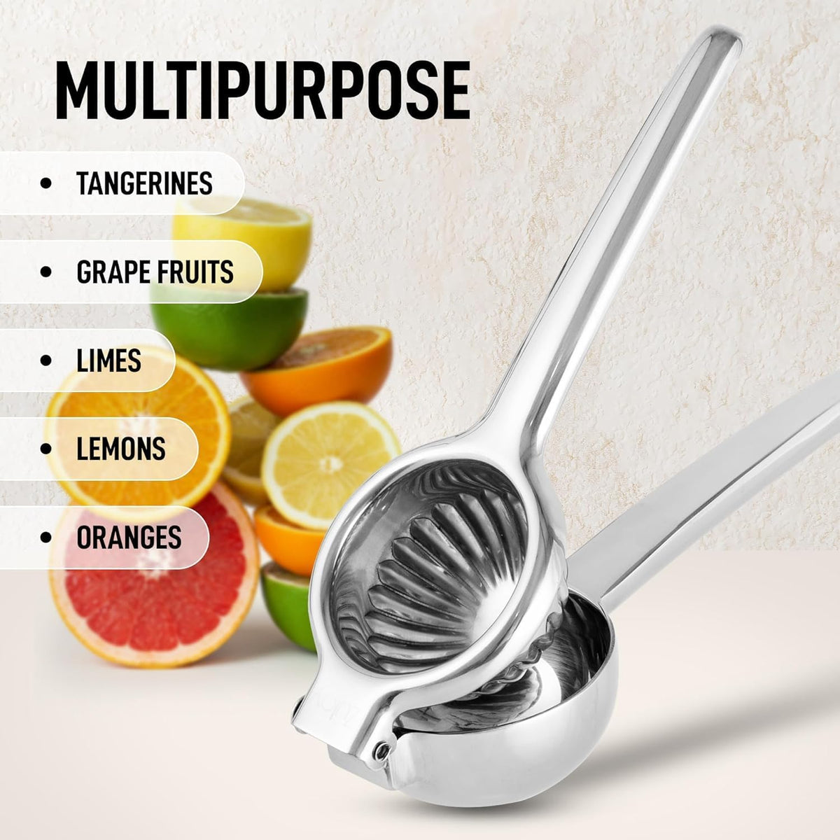 Zulay Kitchen lemon squeezer compact design for easy storage