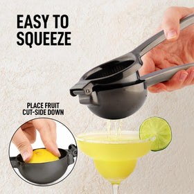 Zulay professional-use lemon squeezer supports consistent extraction for cocktails.