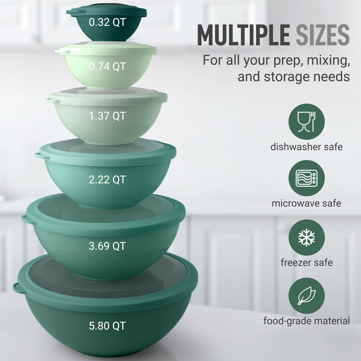 Zulay Kitchen bowls with tight lids preserve freshness during transport