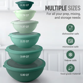 Zulay Kitchen bowls with tight lids preserve freshness during transport
