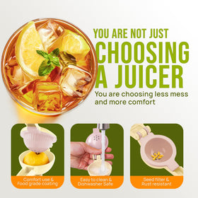 Zulay Kitchen ergonomic handle provides comfortable squeezing for all ages.