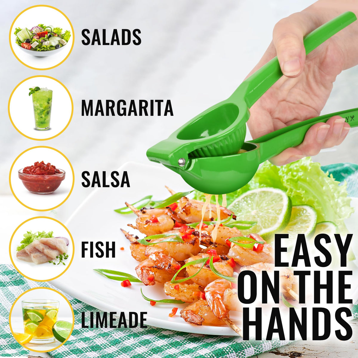 Zulay Kitchen squeezer extracts maximum juice from citrus with ease.