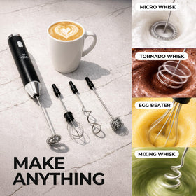 Zulay Kitchen frother cordless design for convenient use anywhere