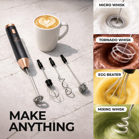 Zulay Kitchen cordless design enables easy, hands-free frothing anywhere.