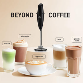 Zulay Kitchen milk frother stand keeps the device organized on your counter.